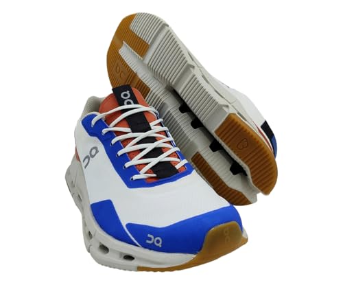 On Womens Cloudnova Form Textile Synthetic White Rust Trainers 7 US