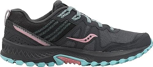 Saucony Women's Excursion TR14 Running Shoe, Grey/Pink/Aqua, 8 W US