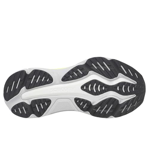 Saucony Men's Hurricane 25 Sneaker, Citron/Black, 10.5