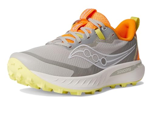 Saucony Women's Peregrine 15 Sneaker, Dove/Peel, 6