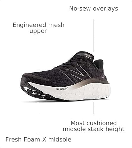 New Balance Men's Fresh Foam X Kaiha Road V1 Running Shoe, Black/Phantom/Dark Silver Metallic, 9.5 M