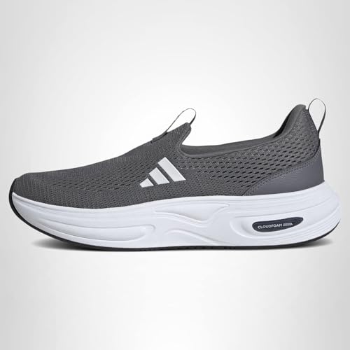 adidas Men's Cloudfoam Cuxxion - Lounge, Grey/White/Black, 9