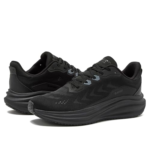 HI-TEC Resist SR Mesh Black Non Slip Work Shoes for Men, Comfortable Water Resistant Mens Food Service Sneakers, Medium and Wide Width - Black, 10.5 Medium