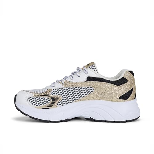 Saucony Volt 1000 (Little Big Kid) Sneaker, White/Champagne, 3 US Unisex