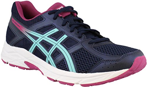 ASICS Gel-Contend 4 Women's Running Shoe, Peacoat/Porcelain Blue/Fuschia Red, 10.5 M US