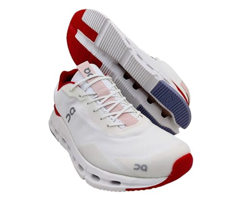 On Cloudnova Form Womens Shoes Size 10.5, Color: White/Red-White