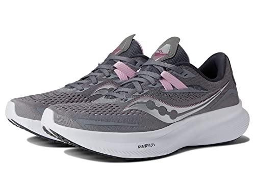 Saucony Women's Ride 15 Running Shoe, Alloy/Quartz, 12