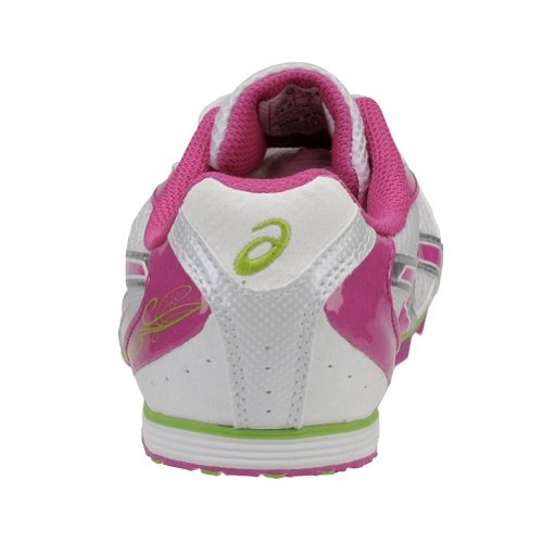 ASICS Women's Hyper-Rocketgirl 5 Track And Field Shoe,White/Fuschia/Apple Green,9.5 M