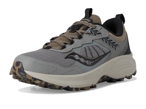 Saucony Men's Excursion Tr17 Sneaker, Cinder/Bark, 13