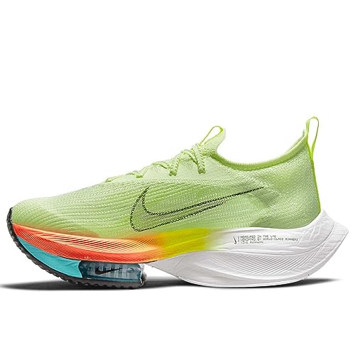 Nike Damen Air Zoom Alphafly Next Sneaker, Barely Volt Black Hyper Orange, 2.5 UK