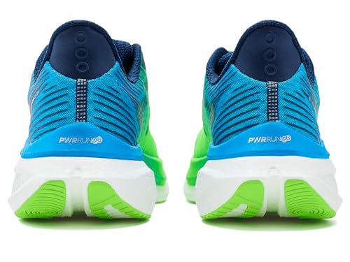Saucony Men's Endorphin Speed 5 Sneaker, Slime/Cobalt, 10.5