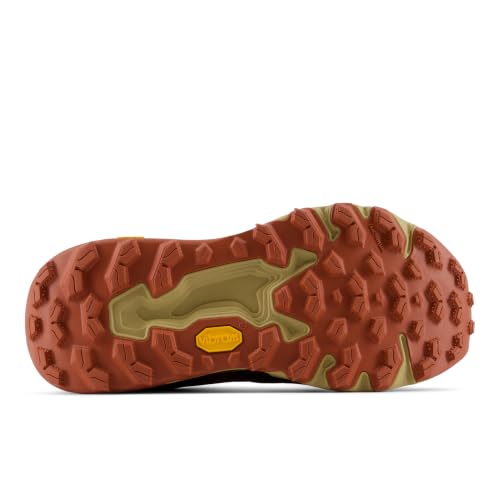 New Balance Women's Fresh Foam X Hierro v9 Trail Running Shoe, Mulled Wine/Neo Flame, 8.5