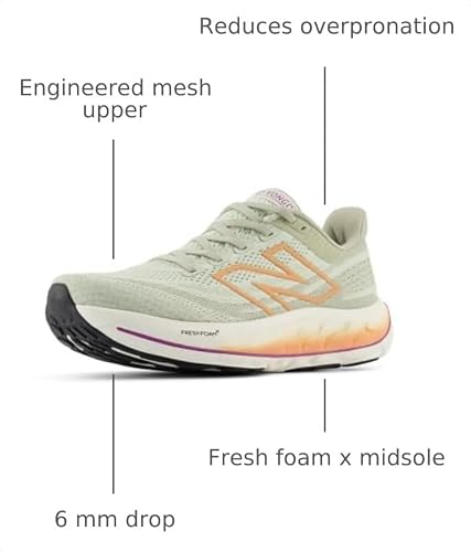 New Balance Women's Fresh Foam X Vongo V6 Running Shoe, Natural Mint/Light Gold Metallic/Copper, 12 W