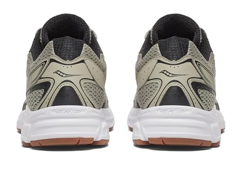 Saucony Unisex Ride Millennium Sneaker, Olive/Black, 12