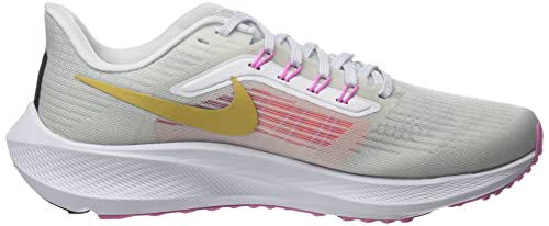 Nike Air Zoom Pegasus 39 Women's Trainers, White Wheat Gold Pure Platinum, 39 EU