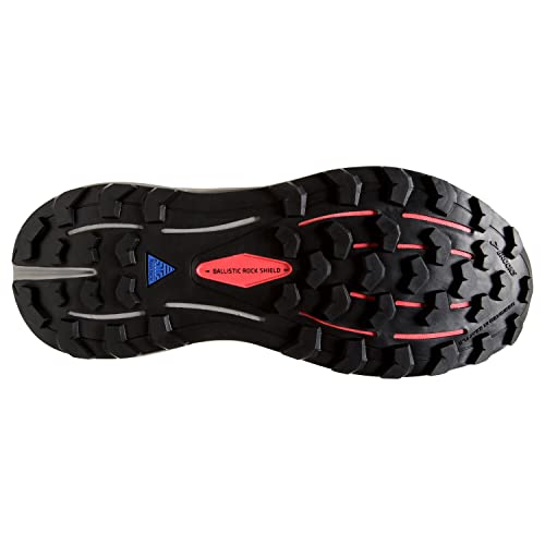 Brooks Women’s Cascadia 16 GTX Waterproof Trail Running Shoe - Black/Blackened Pearl/Coral - 7.5 Medium