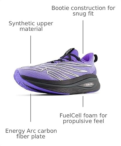 New Balance Women's FuelCell SuperComp Elite V3 Running Shoe, Electric Indigo/Black, 7 M