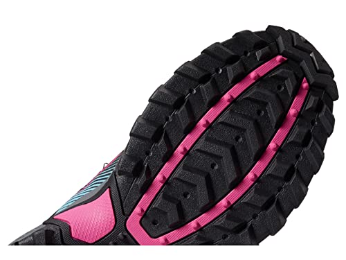 Saucony womens Excursion Tr16 Trail Running Shoe, Black/Fuchsia, 8.5 US