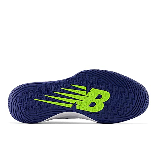 New Balance Men's Fresh Foam X CT-Rally V1 Tennis Shoe, White/Navy, 7.5 W