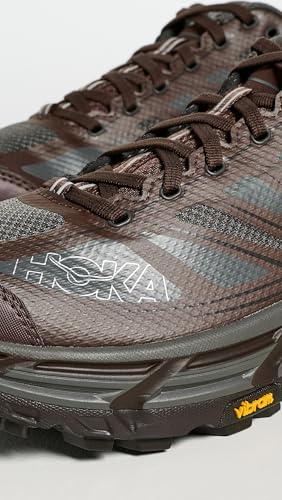 HOKA Men's Mafate Speed 2 Sneakers, Asphalt Grey/Walnut, 7.5 Medium US - alternate view 4