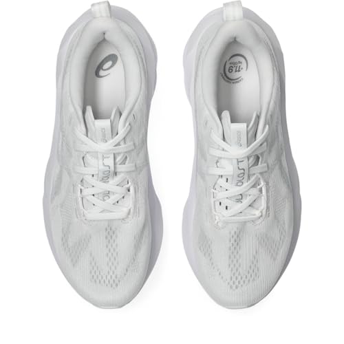 ASICS Women's Novablast 5Sneaker, White Grey, 5.5 UK