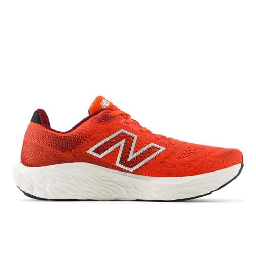 New Balance Men's Fresh Foam X 880 V14 Running Shoe, Neo Flame/Mercury Red/Sea Salt, 8 M