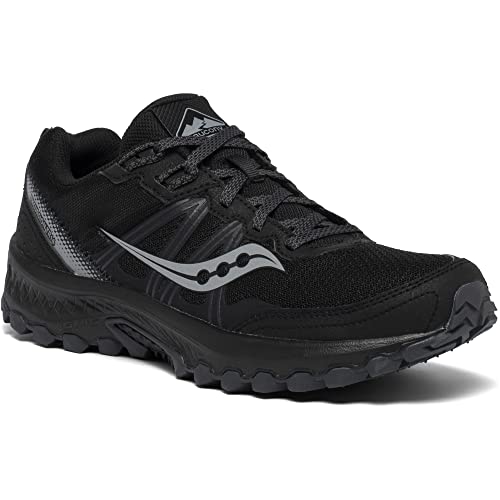 Saucony Men's Excursion TR14 Trail Running Shoe, Black/Charcoal, 10