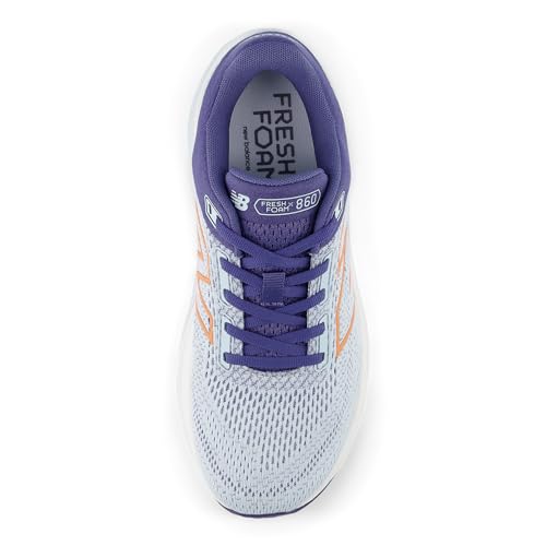 New Balance Women's Fresh Foam X 860 V14 Running Shoe, Frosted Glass/Dream State/Peach Nectar, 7 M