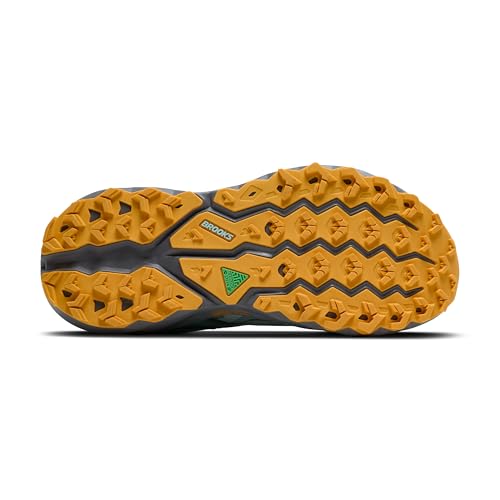 Brooks Women’s Cascadia 19 Mountain Trail Running Shoe - Clearwater/Primer Grey/Apricot - 8 Medium