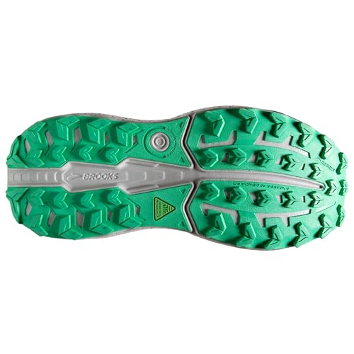 Brooks Men’s Caldera 7 Trail Running Shoe - Lemon Chrome/Black/Springbud - 10 Medium