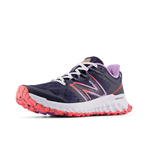 New Balance Women's Fresh Foam Garoe V1 Trail Running Shoe, Natural Indigo/Electric Purple/Electric Red, 9.5