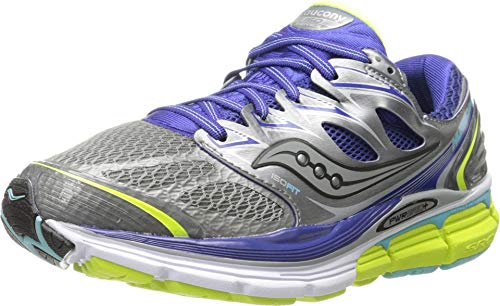 Saucony Women's Hurricane ISO-Series Running Shoe,Grey/Twilight/Citron,6 M US