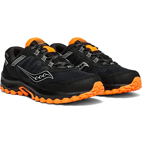 Saucony Men's Versafoam Excursion TR13 Black/Orange Running Shoe 10 M US