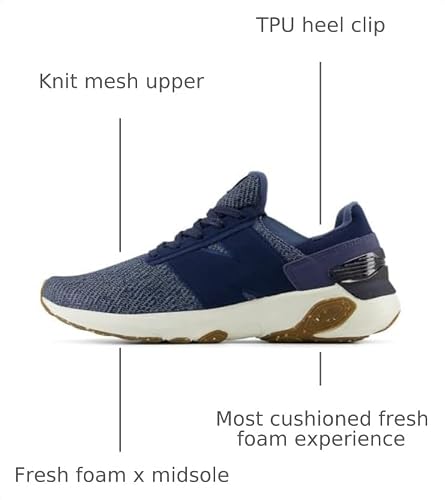 New Balance Men's Fresh Foam X 1440 Running Shoe, Nb Navy/Vintage Indigo/Angora, 7.5 W