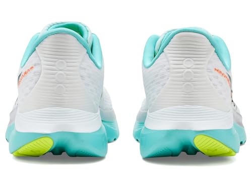 Saucony Women's Kinvara 16 Sneaker, White/Aqua, 7