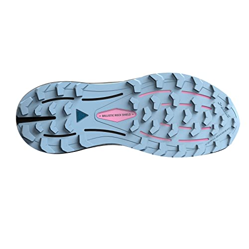Brooks Women's Cascadia 16 Trail Running Shoe - Blue/Black/Yellow - 6 Medium