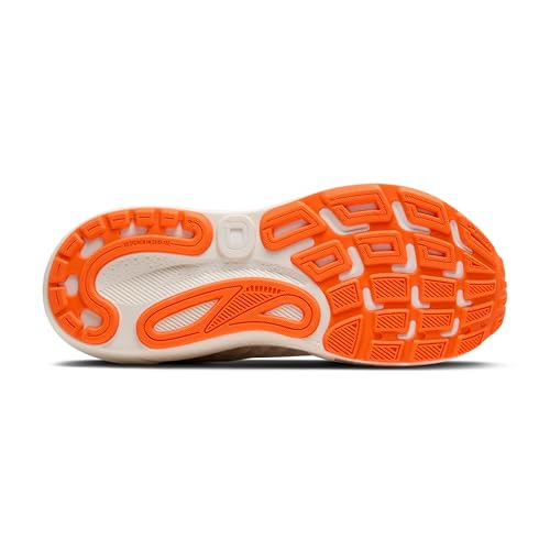 Brooks Men’s Adrenaline GTS 24 Supportive Running Shoe - Coconut/Portabella/Orange - 10 Medium