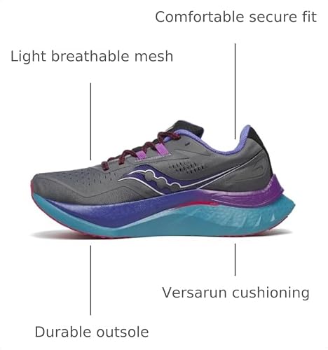Saucony Men's Endorphin Speed 4 Sneaker, Shadow, 14