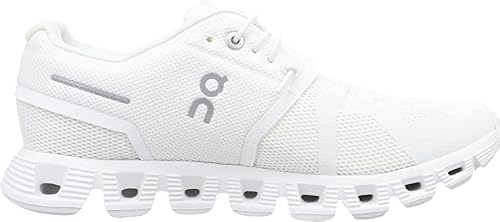 On Women's Cloud 5 Sneakers, White/White, 9