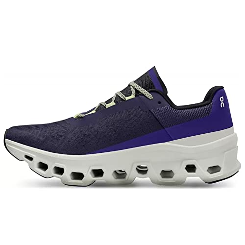 On Men's Cloudmonster Sneakers, Acai/Aloe, 11.5