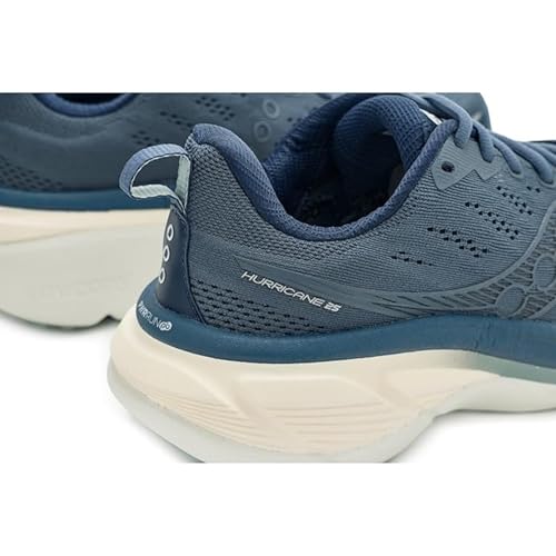 Saucony Men's Hurricane 25 Sneaker, Dusk/Iceberg, 12.5