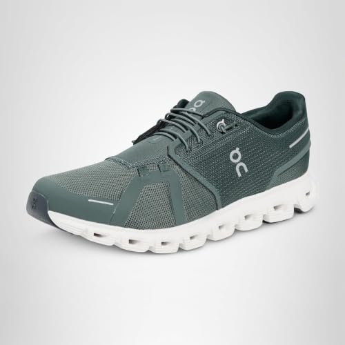 On Men's Cloud 6 Sneakers, Olive/Evergreen, 9.5 Medium US