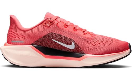 Nike AIR Zoom Pegasus 41 Womens Laced Shoes, MAGICEMBERWHITE-Black-WASHEDCORAL, 39 EU