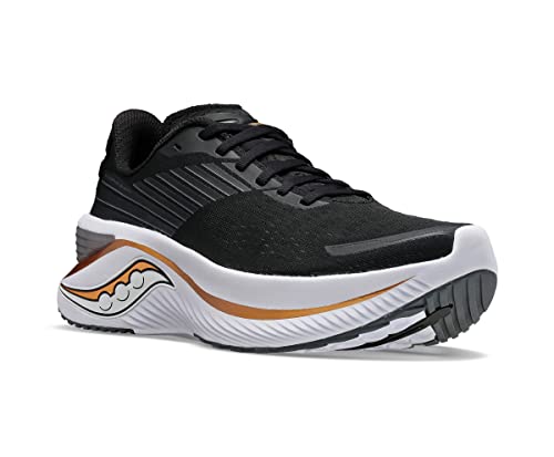 Saucony Men's Endorphin Shift 3 Running Shoe, Black/GOLDSTRUCK, 9.5 Wide