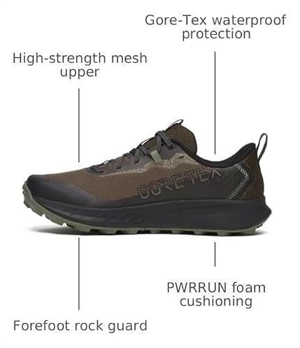 Saucony Women's Peregrine 15 Gore-Tex Waterproof Sneaker, Walnut/Black, 6.5