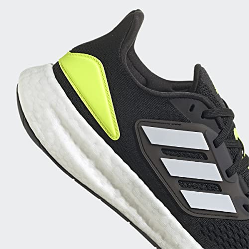 Adidas Men's Pureboost 22 Black/White/Solar Yellow 11 Adult
