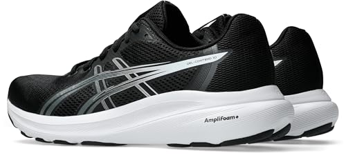 ASICS Men's Gel-Contend 10 Black/White Trainers, Black White, 8.5 US