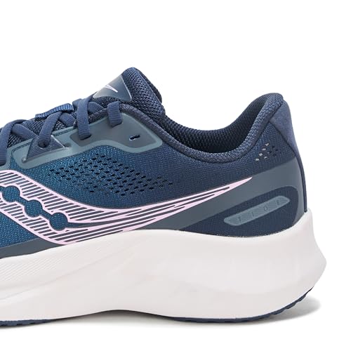 Saucony Women's Tide 2 Sneaker, Navy/Verbena, 9.5