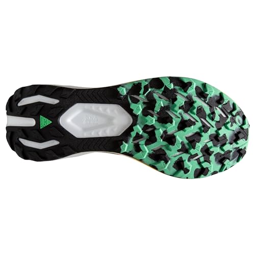 Brooks Men's Catamount 3 Trail Running Shoe - Lemon Chrome/Sedona Sage - 12 Medium