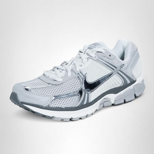 Nike Men's Zoom Vomero 5 Sneakers, Summit White/Metallic Silver, 9.5 Medium US